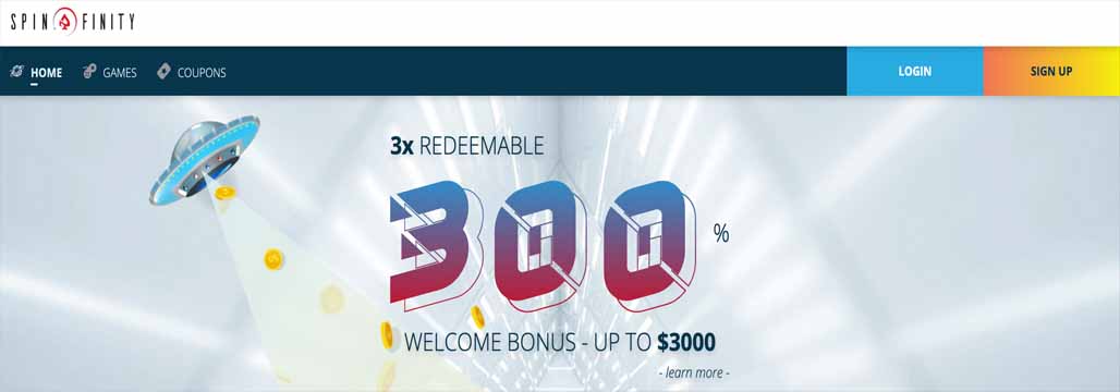 Spinfinity Casino screenshot